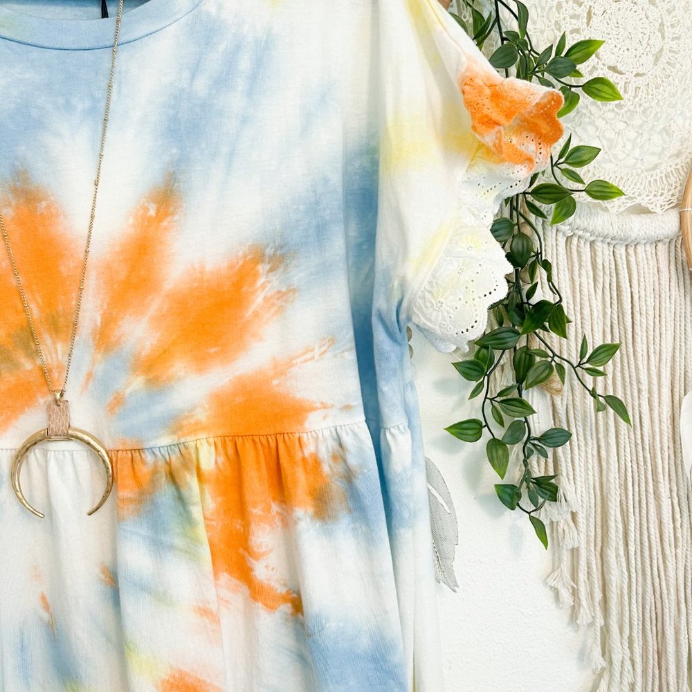 Organic Cotton Tie Dye Dress - Picture 6 of 8